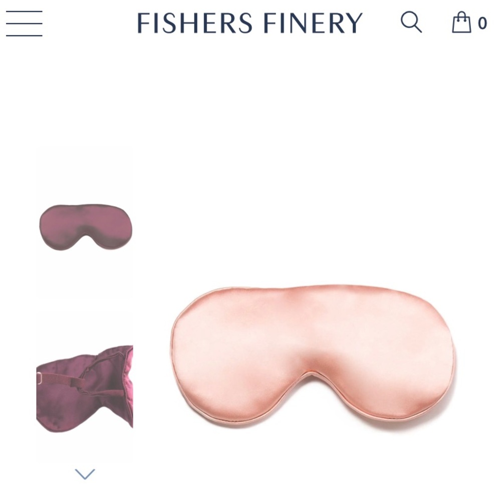 BNWT Fishers Finery silk sleeping mask